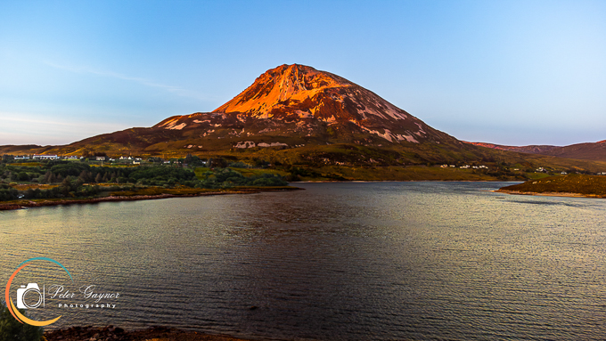 Sunset on Mount Errigal